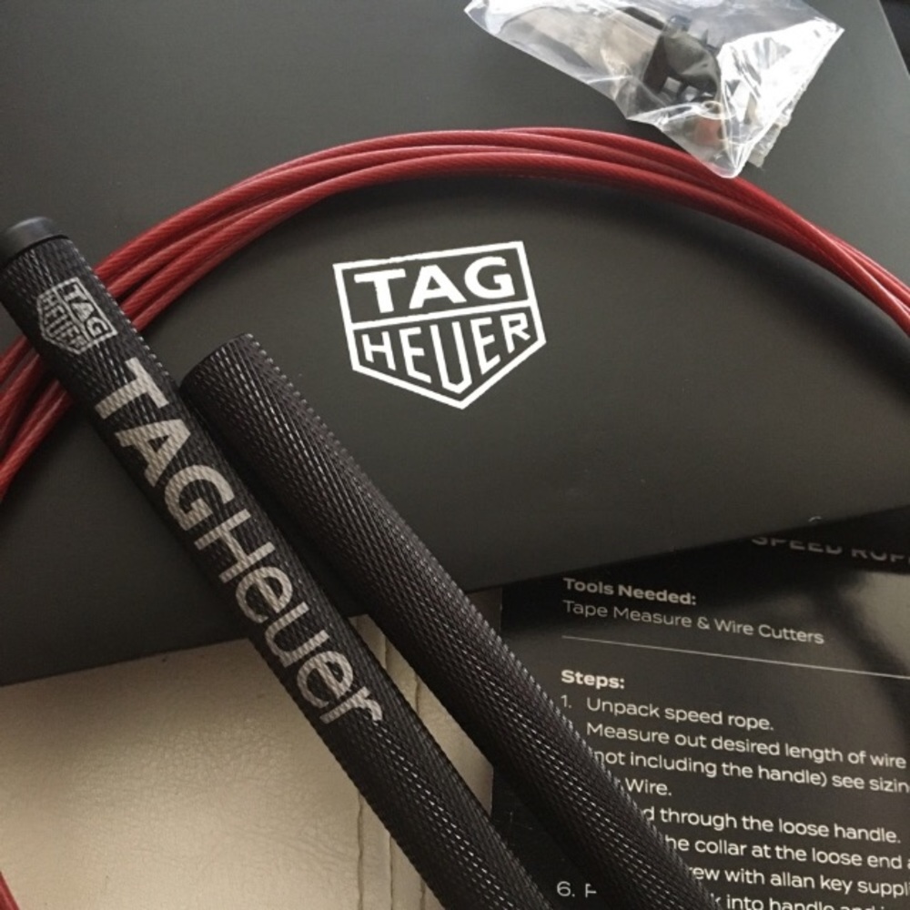 TAG HEUER CrossFit Weight Lift Speed Jump Rope NEW